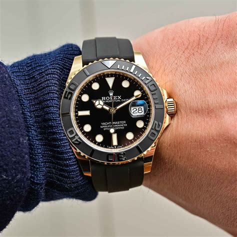 rolex yachtmaster 42 yellow gold|rolex yacht master 42 review.